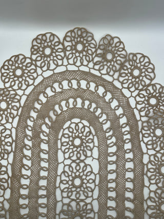 #3267 Oval Khaki Doily