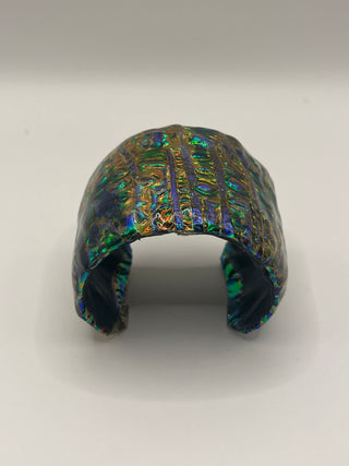 #3322 Iridescent Open Cuff Bracelet