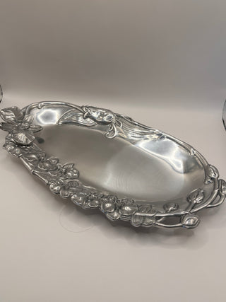 #3383 Arthur Court Aluminum Oval Tray