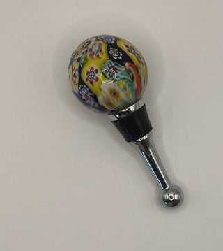 #3386 Murano-style Millefiori Art Glass Bottle Stopper