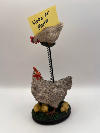 #3415 Vintage Chicken Photo Note Holder