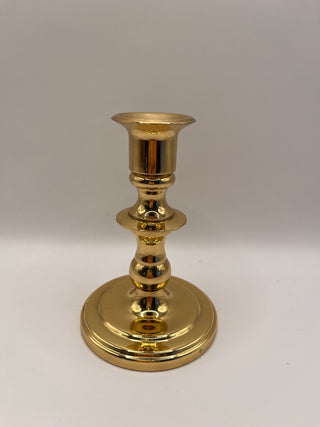 #3418 Vintage Solid Brass Taper Candlestick Holder