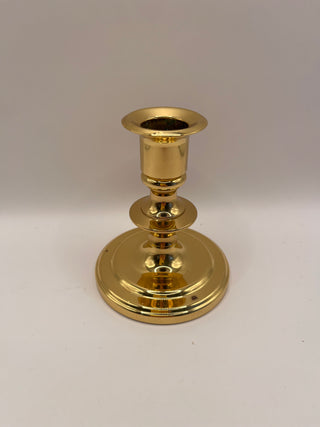 #3419 Vintage Solid Brass Taper Candlestick Holder
