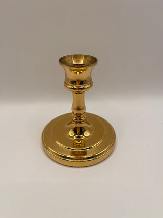 #3420 Vintage Solid Brass Taper Candlestick Holder