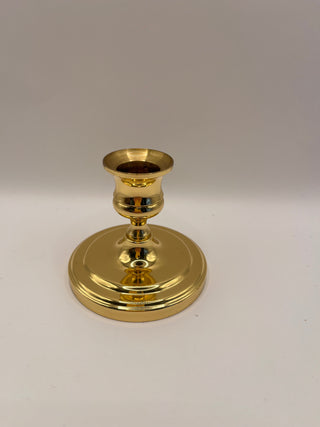 #3421 Vintage Solid Brass Taper Candlestick Holder