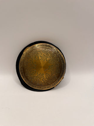 #3422 Vintage Brass Powder Compact