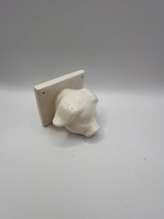 #3425 Ceramic Pig Towel/Apron Holder