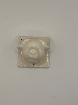 #3425 Ceramic Pig Towel/Apron Holder