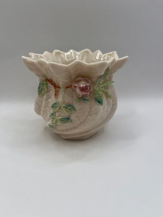 #3440 Belleek Carlingford Cache Pot Vase