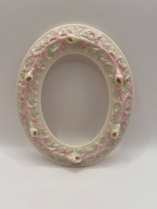 #3441 Belleek Porcelain Oval Picture Frame