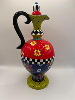 #3460 Whimsical Ceramic Oil Decanter-Cruet