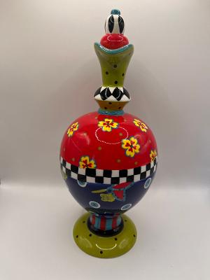 #3460 Whimsical Ceramic Oil Decanter-Cruet