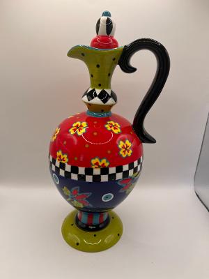 #3460 Whimsical Ceramic Oil Decanter-Cruet
