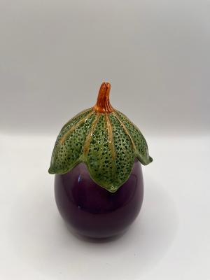 #3461 Eggplant Jam Jar with Spoon