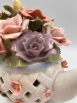 #3462 Rose Teapot Music Box