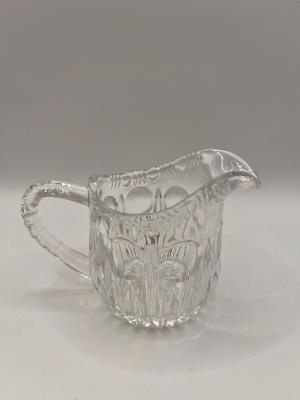#3465 Pressed Glass Thumbprint Creamer