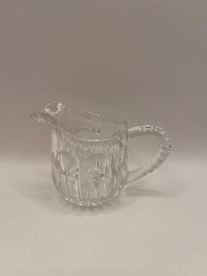 #3465 Pressed Glass Thumbprint Creamer