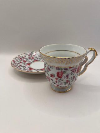 #3466 Pink Rose Chintz Teacup & Saucer