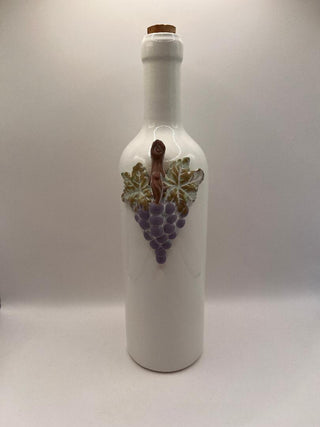 #3480 Vintage Ceramic Wine Bottle