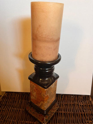 #3485 Pillar Candleholder with Candle