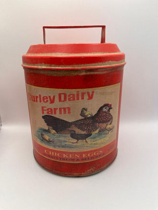 #3488 Rustic Metal Farmhouse Canister