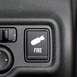 #3508 Blank Button Car Decal - Fire