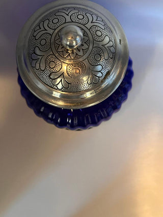 #3510 Cobalt Blue Glass Apothecary Canister Jar