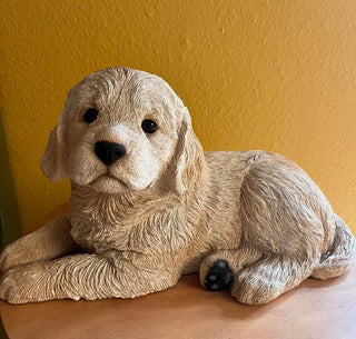 #3528 Golden Retriever Puppy Sculpture