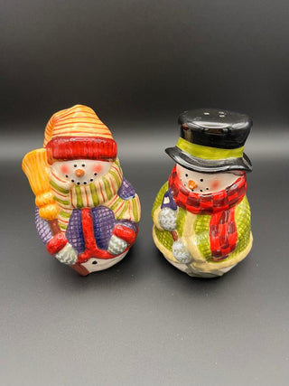 #3560 Snowman Ceramic Salt & Pepper Set