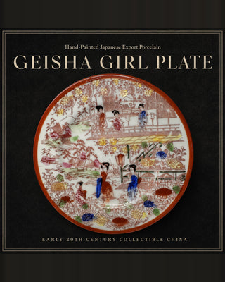Set of 3 Vintage Hand Painted Geisha Garden Plates 6½ Inches Japan