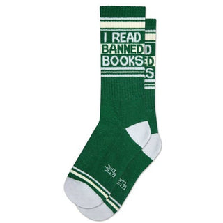 I Read Banned Books Gym Crew Socks|103008