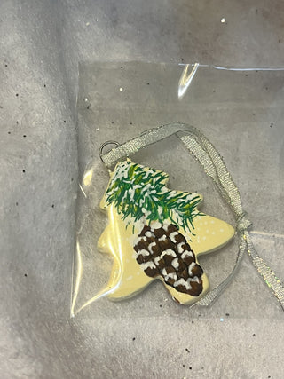 Handcrafted Clay Pinecone Christmas Tree Ornament | Gift Tags RSV|129688