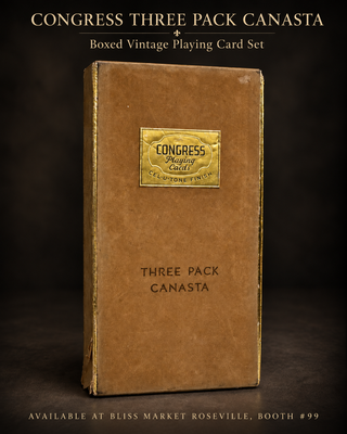 VINTAGE CONGRESS CANASTA 3-DECK SET