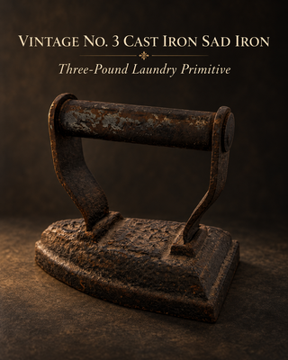 Vintage No. 3 Cast Iron Sad Iron (3 lbs)