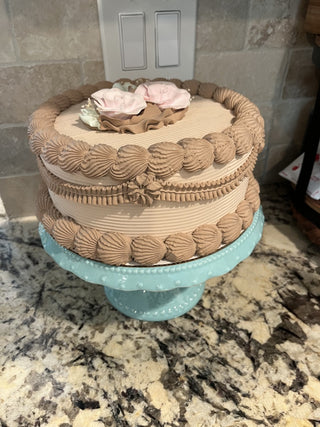 Faux Round Iced Cake with Roses RCD|75737