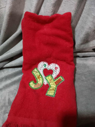 Vintage Christmas Fringed Hand Towel rsv|124518