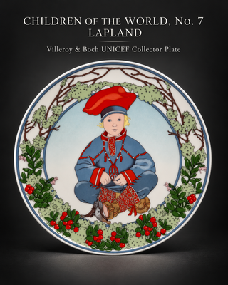 Villeroy & Boch UNICEF Children of the World Plate No 7 Lapland Heinrich Germany