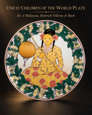 Heinrich Villeroy & Boch UNICEF Children of the World Plate No. 4 Malaysia Box