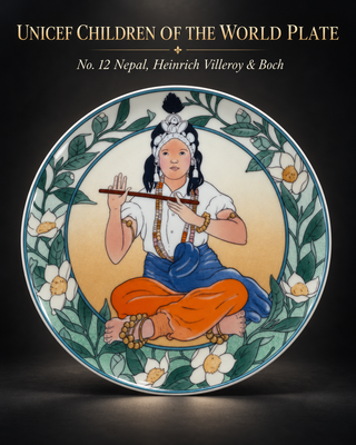Villeroy & Boch UNICEF No. 12 Nepal Plate – Original Box & Insert