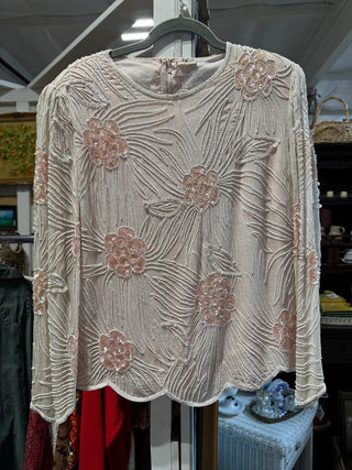 Beaded sequin silk shirt - MTS|100960