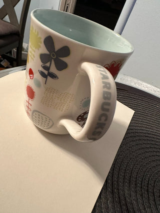 Mug Cup Starbucks 2009 Flower Dots MTS