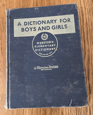 VINTAGE BOYS & GIRLS DICTIONARY 1956 WEAR ON COVER & BACK (KJS) RCD