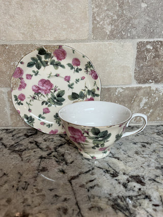 Floral Tea Cup and Saucer RCD|71908