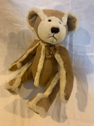 Faux suede Gingerbread Bear 10” MTS|132260