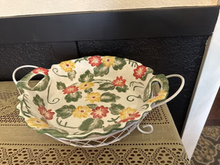 Temptations by Tara Floral Baking Dish w/wire rack Large Size -RCD|68790