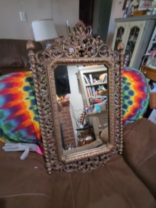 Beautiful Vintage Ornate HOMCO Gold Wall Accent Mirror 2041 - 1971