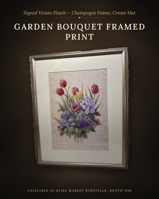 Vivian Flasch Framed Floral Art Print - 16x20 Vintage Pinnacle