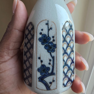 NEW - Japanese Crackled Sake Bottle
