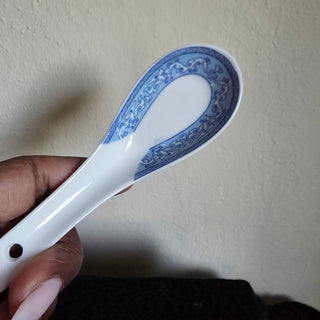 NEW - Chinese Porcelain Soup Spoons