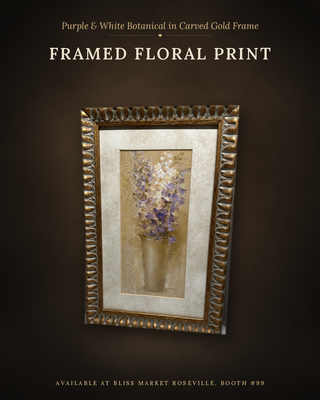 Albena Hristova Framed Art Print Delphinium In French Bucket Floral Decor 12x8